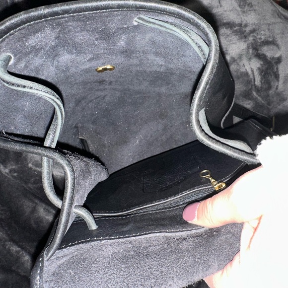 Coach Black Leather Daypack Backpack with Gold Hardware main image 8